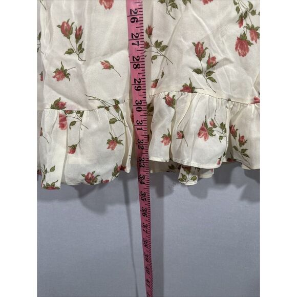 NWD $218 Reformation [ 6 ] Alaina Floral Cutout Flitter Sleeve Mini‎ Dress 6333 - Picture 9 of 16